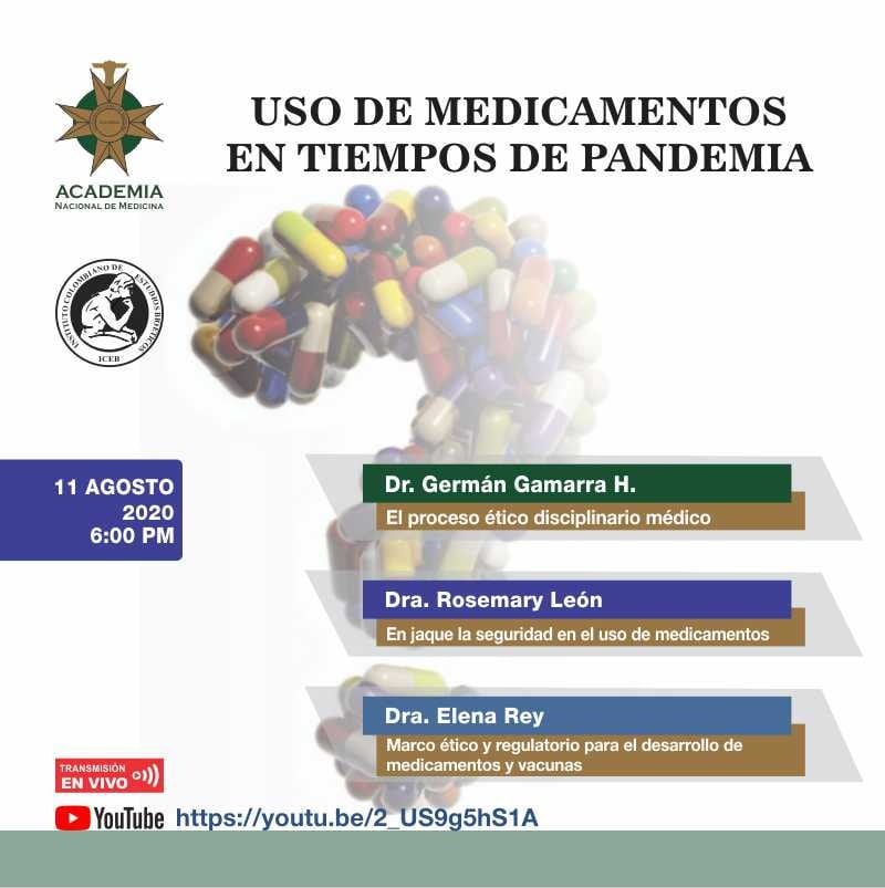 Sesión 11 Agosto-Uso de medicamentos en Pandemia
