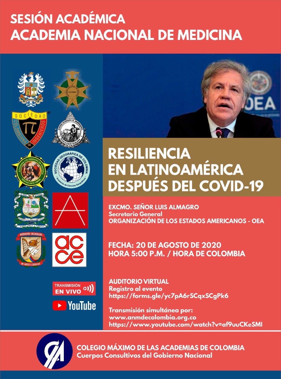 Sesión 20 Agosto 2020-Con el Excmo. Señor Luis Almagro, Secretario General de la OEA
