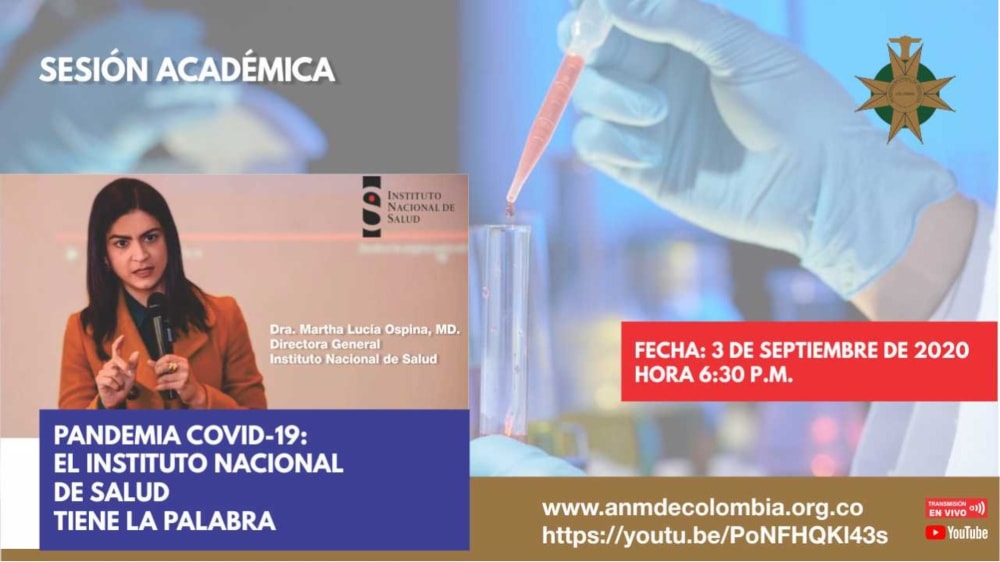 Sesión 3 de septiembre - Pandemia. El Instituto Nacional de Salud tiene la palabra