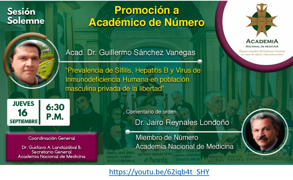 Septiembre 16-2021. Académico Guillermo Sánchez Vanegas