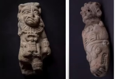 parálisis de Bell y viaje al inframundo en figuras precolombinas