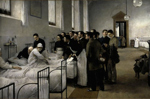 La visita al hospital-Luis Jiménez Aranda
