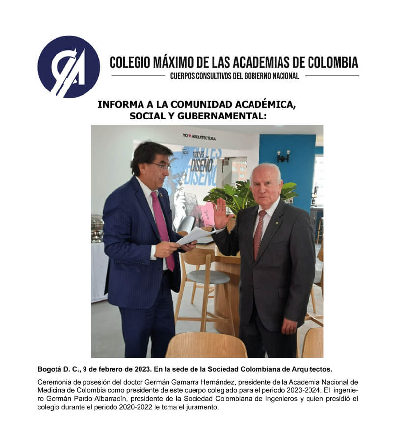 Dr. Germán Gamarra y el Colegio Máximo de las Academias