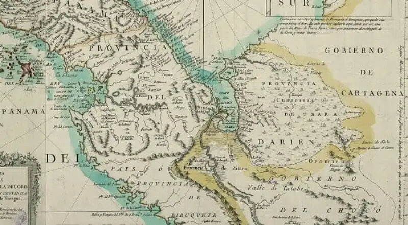 Santa María la Antigua del Darién. Mapa
